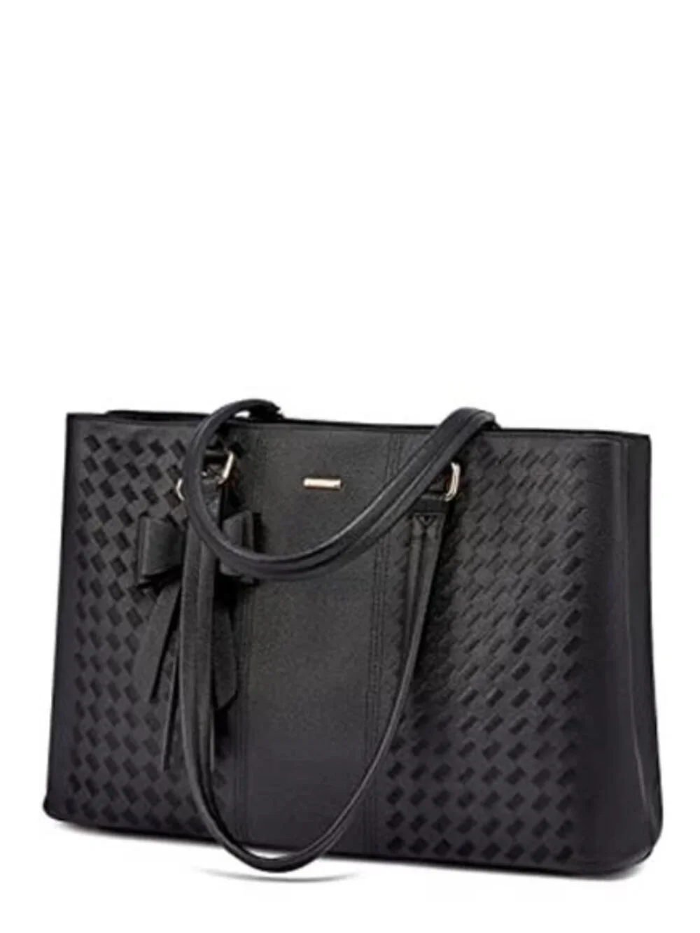 Women's Laptop Tote Bag Waterproof PU Leather, 15.6 Inch